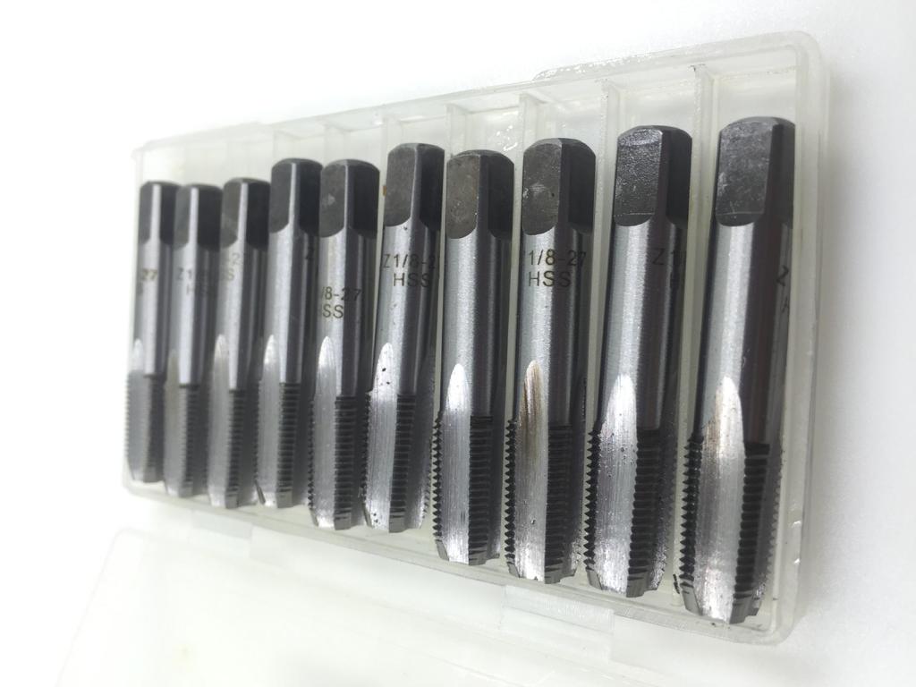 BSPT/NPT Pipe Thread Tap for Water Pipe Repair, Sizes G1, ZG2, Z3, 1/4, 3/4, 5/8, 7/8