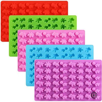 48 Kleine Dinosaurier Silikon Kuchenform Schokoladenform Einsatz Kerze Flip Zucker Guss Keksform Küchenbackwerkzeug