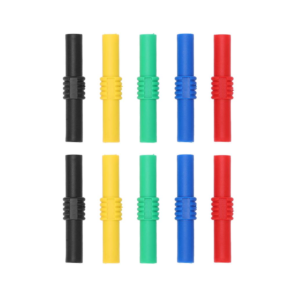 4mm Insulated Banana Coupler Female To Female 5 Colors Banana Plug Socket Adapter for Inverters Industrial Equipment