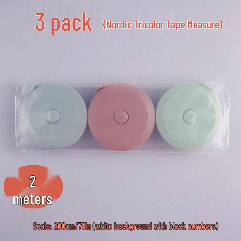 Portable 2m & 1.5m Dressmaker's Tape Measure for Bust, Waist, and Hips - Soft, Boxed, Mini Ruler