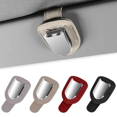 Caizqbry Car Sunglasses Car Sun Car Car Eyeglasses Sunglasses Holder Car Card Car Ticket Car PU Car Convenient Car Safe Car Glasses Easy Available In