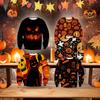 Spring Autumn Halloween Pumpkin Head 3D Print Round Neck Long Sleeve Couples Hoodie