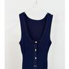 SP24 Summer Socialite U-neck Slim-fit Sleeveless Knit Dress