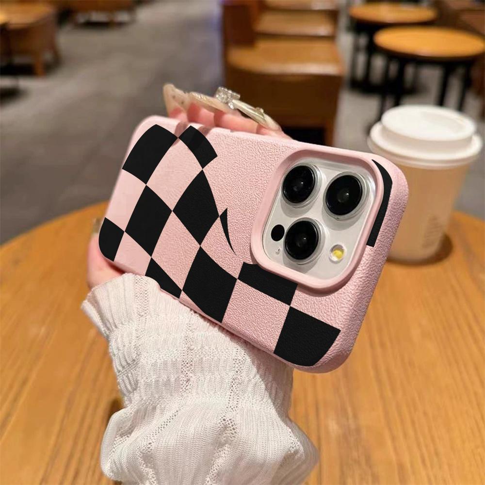 Abstract Checkered Pattern Soft TPU Case for Xiaomi Redmi Note 10 11 9 8 / Redmi A1 A3 A5 Shockproof Protective Cover