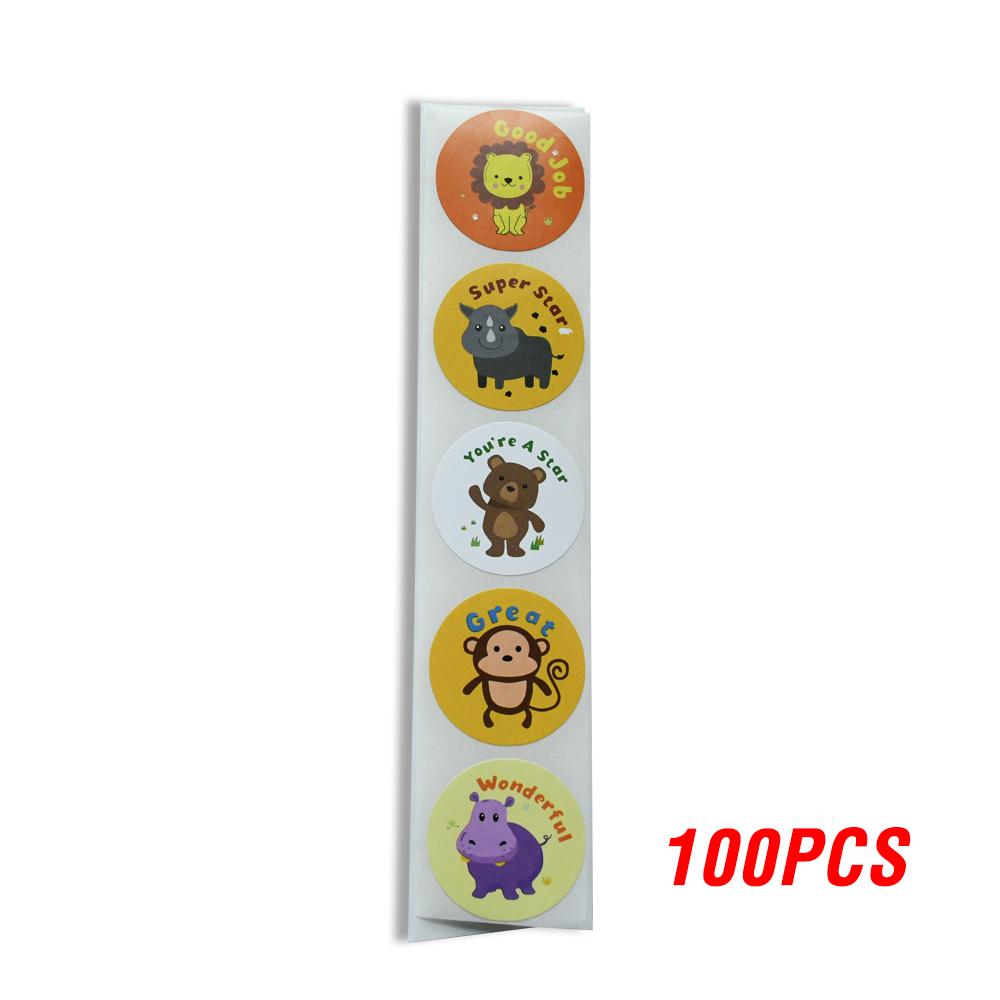 100-500Pcs Top-Grade Spanish Premium-Quality Reward First-Class Stickers First-Class Encouragement High-Standard Sticker Premium-Quality Roll