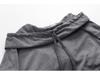 2023 Autumn/Winter European & American Solid Color Long Hooded Sweatshirt
