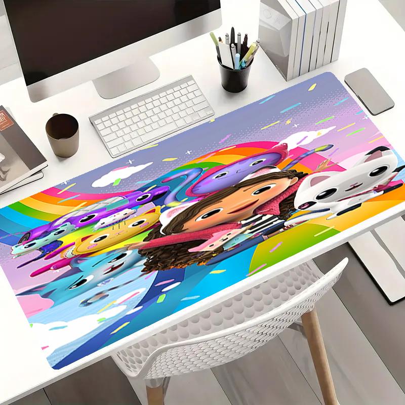 Gabby's Dollhouse Theme Mouse Pad, Non Slip Rubber Base, Multifunctional Office & Home Decor, Perfect for Workspace Personalization.