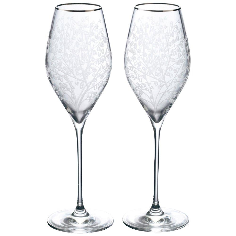 

NARUMI Glassworks Dogwood Wine Glass Pair, 320cc (GW4113-53202A)