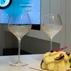 Slanted Mouth Crystal Wine Glass Set - Large, Modern, Creative Luxury Stemware