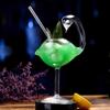 Cocktail Glass Cup Swan Glass Creative Bird Design Glass Goblet for Whiskey Wine Glass Champagne for Ktv Bar Night Party