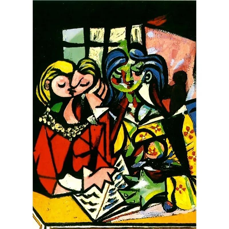 Vintage Abstract Pablo Picasso Classic Artwork Poster Canvas Painting Wall Art for Modern Museum Gallery Living Room Home Decor