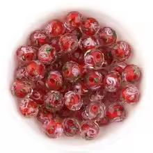 10pcs/lot 8 10 12mm Colored Faceted Flower Lampwork Beads Loose Spacer Abacus Glass Beads For DIY Girls Charms Bracelet Necklace