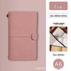 A6 Retro Travel Journal with Strap & Check-in Stamp - Customizable Logo Notebook