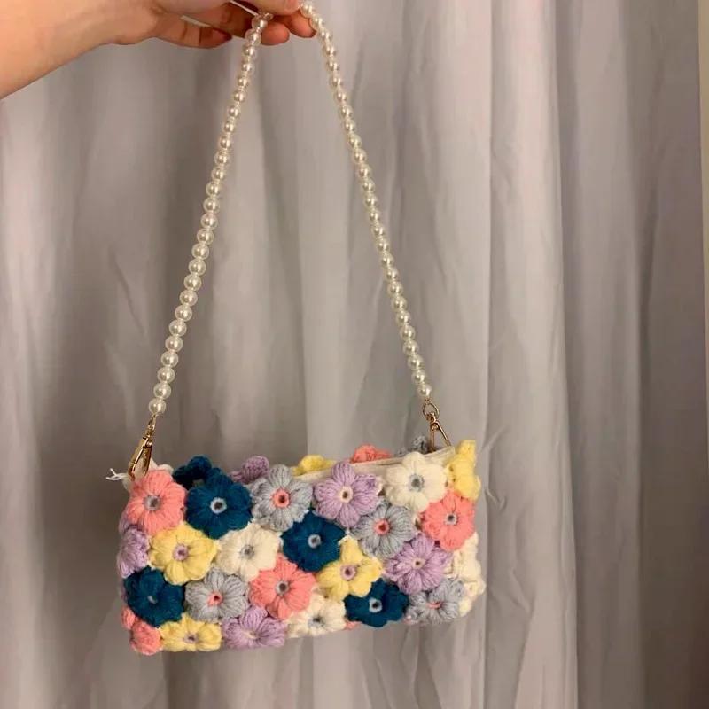 Fashion Pearl Chain Bag Strap Handbag Shoulder Strap DIY Cross Body Pearl Chain Handle Replacement Necklaces for Women Gift