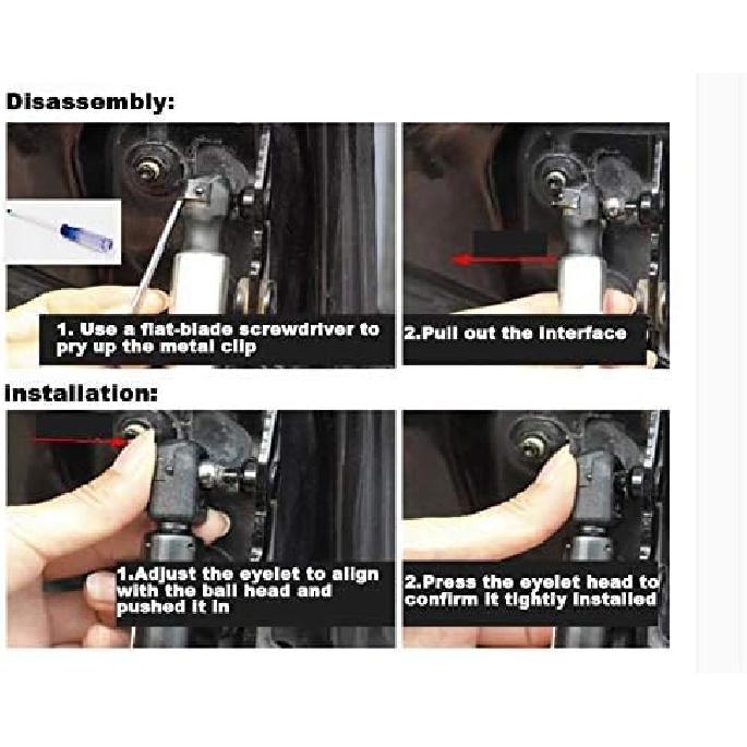2PCs Front Hood Supports Compatible with 2007-2010 Toyota FJ Cruiser Gas Spring Charged Lift Struts Bonnet Dampers Shocks 6355,SG520075