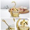Spice Jar for Salt Sugar Pepper Powder with Spoon Glass Storage Seasoning Bottle