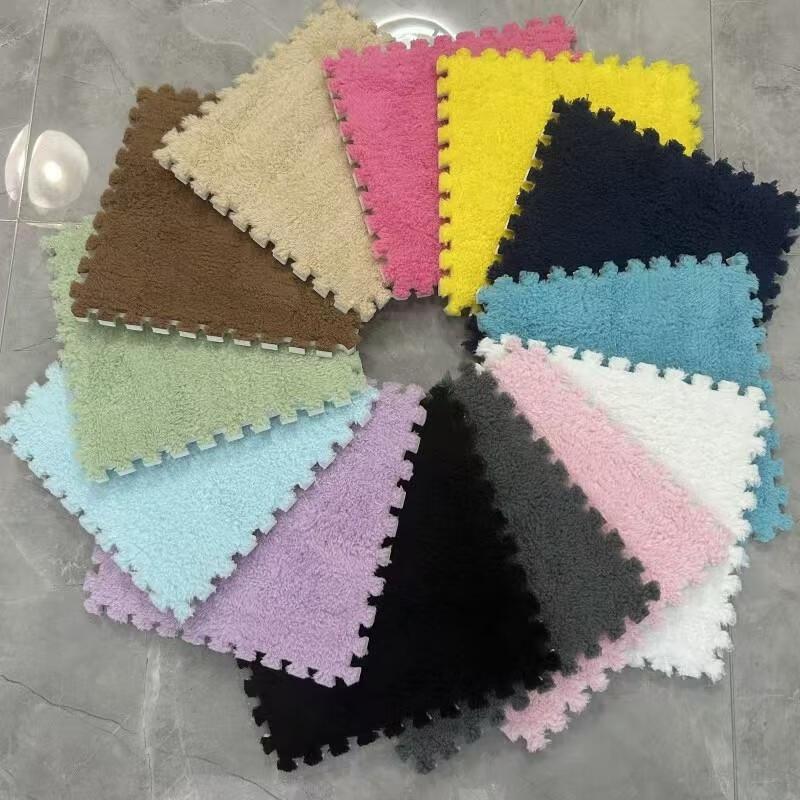 

JINGRUIXIANG Plush Interlocking Foam Mat Tiles