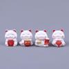 Prosperity Lucky Cat Mini Ornament for Office Desk or Car Console