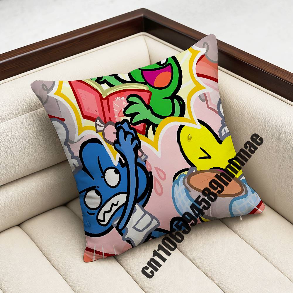 Throw Pillow Case Sham For BFDI Battle for Dream Island Game xcm xcm Square Car Pillowcase Sham Pad Cover