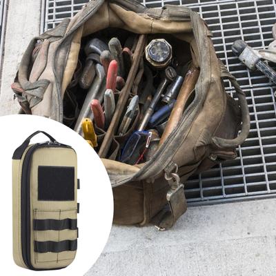 Small Tool Bag with Zipper Tool Carry Bag Heavy Duty Tool Tote Tool Organizer Bag Utility Pouch for Woodworker Handyman Plumber