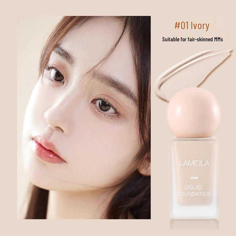 Lameila Light Translucent Waterproof Concealing Foundation - Hydrating, Fresh, and Sculpting Makeup.