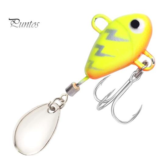 6Pcs 10G/5CM VIB Fishing Lure with Treble Hook Spinning Sequin Long Casting Metal Hard Artificial Spinner Bait Saltwater Freshwater Bass Walleye