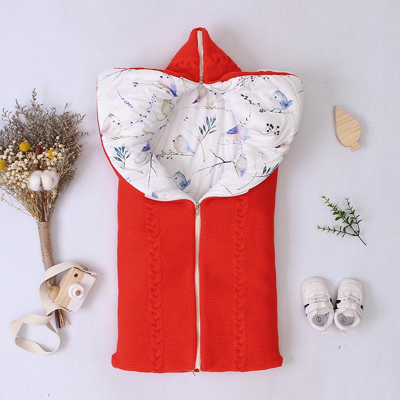 Baby Sleeping Bag, Thickened Anti-kick Sleeping Bag with Zipper, Suitable for Babies Aged 0-24 Months.