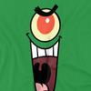 SpongeBob Kanciastoporty Męska koszulka Sinister Plankton Face