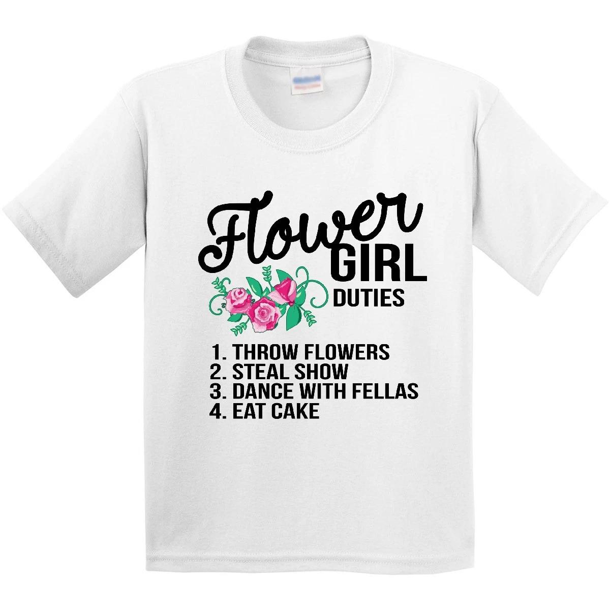 Inktastic Flower Girl Wedding Duties Youth T-Shirt Spring Petal Patrol Weddings 110