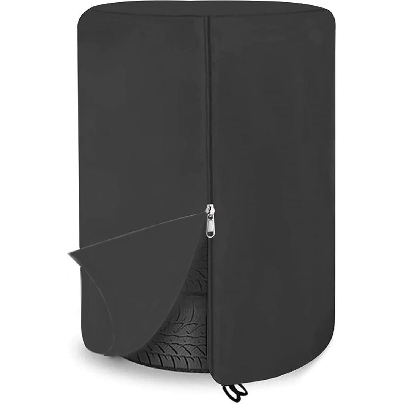 Tire Covers for Storage Large Tire Storage Bags Waterproof for Outdoor Indoor Update (Holding 4 Tires Up, Diameter 33")