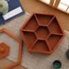 Solid Wooden Snack Box Chinese Style Multi-grid Dried Fruit Tray  Organizer Multifunctional Innovative For Living Room