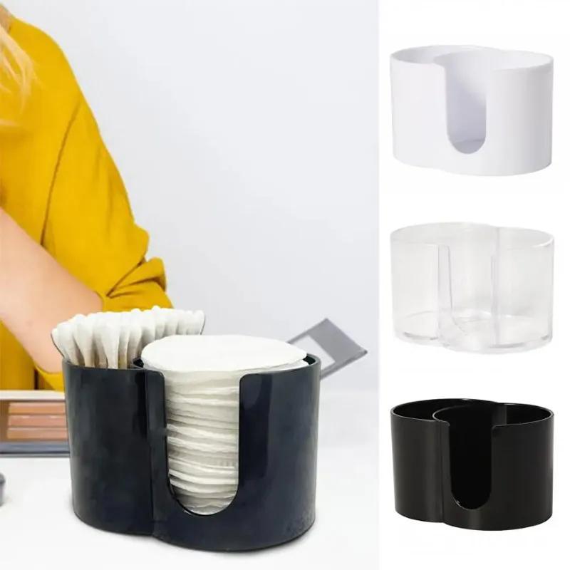 Cotton Round Pad Holder Powder Puff Storage Box Home Cotton Swab Box Makeup Organizer Dustproof Portable Durable Bathroom Jar
