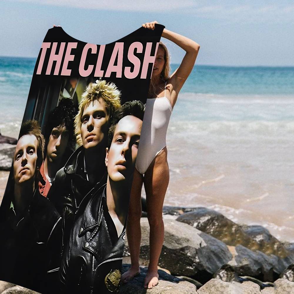 

Clash The Band Beach Towel Colorful Bath Towels For Girl Microfiber Quick Dry Sand Free Beach Yoga Spa Gym Pool W40*H60(CM)