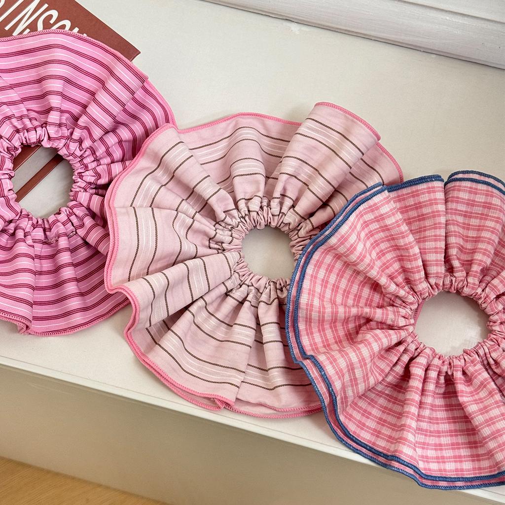 Large korean hair accessories rubber band for women girl elastic ties makeup cute leading fashion popular Kawaii sweets kpop new
