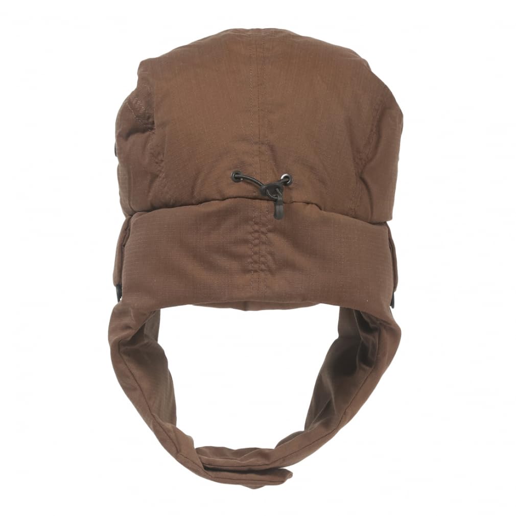 NANGA HINOC RIPSTOP DOWN EAR FLAP CAP (NA24413B10), Black, One Size Fits Most (Parallel Import)