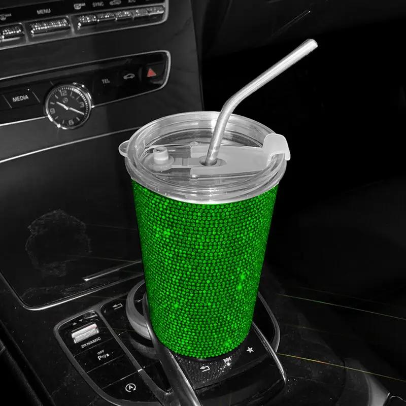 Bling Diamond din oțel inoxidabil ceașcă cu apă pentru mașină 550 ml ceașcă de cafea pentru băuturi pentru femei Accesorii interioare auto pentru mașină acasă la birou