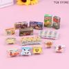 Random Mini Snack 1:12 Dollhouse Miniature Snack Supermarket Food Bagged Crisps Boxed Bread Drink Model Kitchen Decor Toy