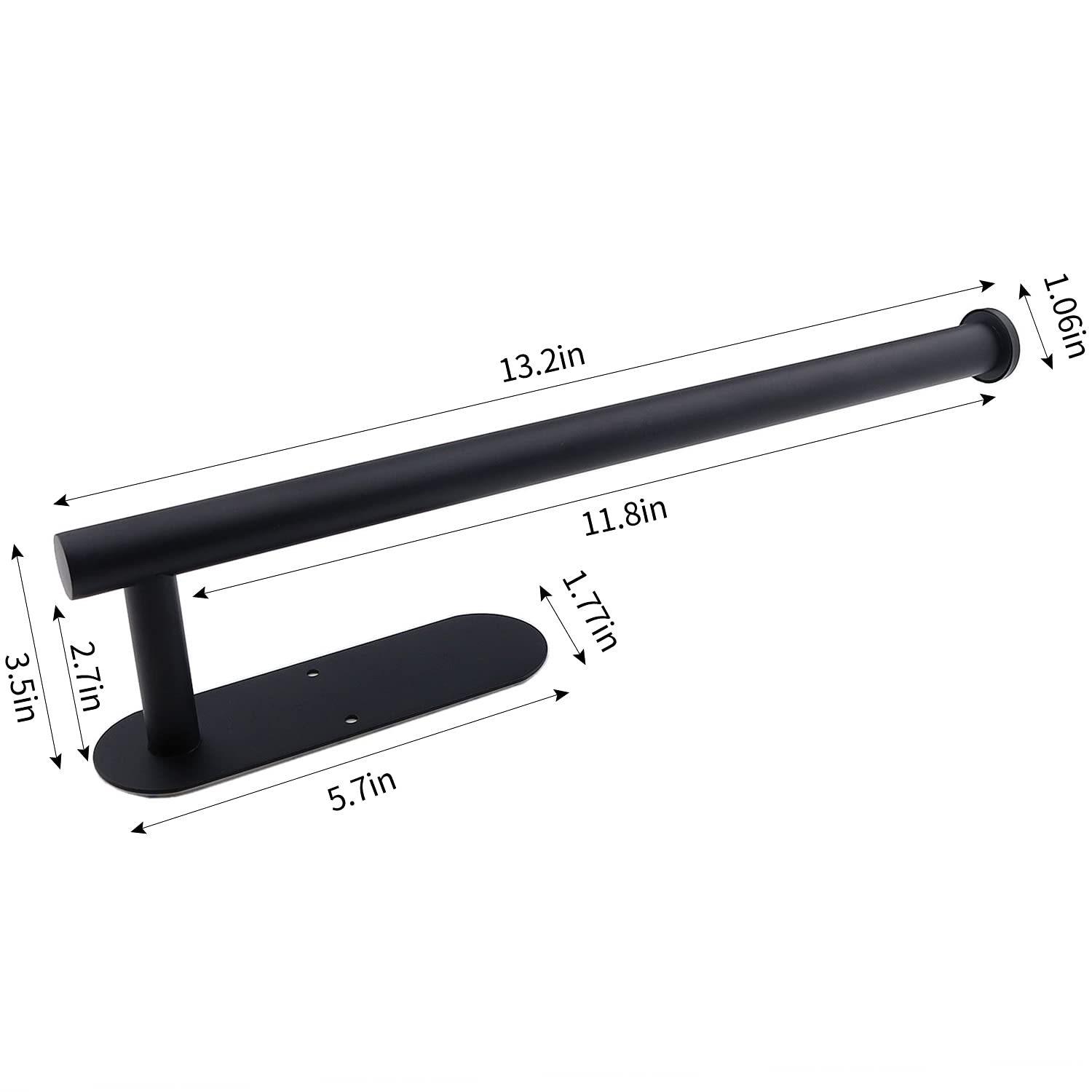 Hot Sale Toilet Paper Holder Stainless Steel Wall Mounted Tissue Rack Black Bathroom Paper Holder for Home or Hotel чёрный