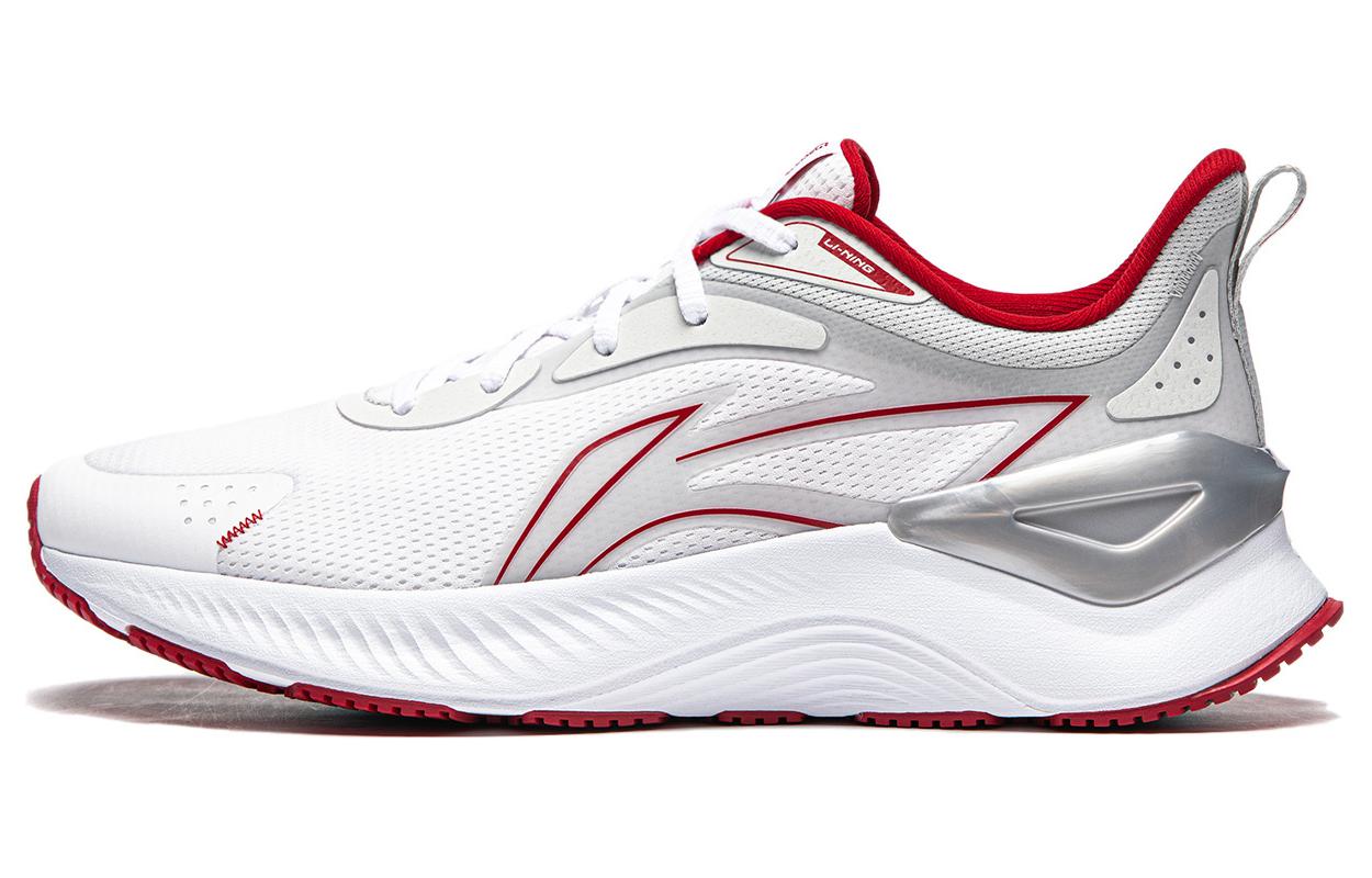 Li Ning YueYing 3.0 Амортизирующие Нескользящие Низкие Беговые Кроссовки Мужские Бело-Красные ARHU023-6 39