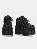 Fashion 2025 New Punk Style Women Shoes Lace-up Heel Height 10CM Platform Shoes Woman Metal Decor Woman Sneakers Gothic Ankle Rock Boots