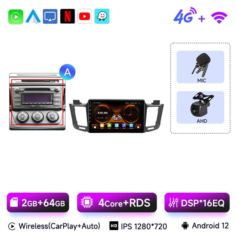 JIUYIN 10.1" Android 13 Car Auto Radio For Toyota RAV4 RAV 4 2013 - 2017 Multimedia Player 4G Carplay GPS Stereo Head Unit