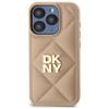 Dkny Dkhcp15Lpqdsle Iphone 15 Pro 6.1   Beżowy/Beige Quilted Stack Logo