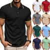 Men's American Net Lapel Golf Short Sleeve T-shirt Quick Drying  Shirt