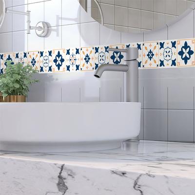 Retro Patroon Geometrische Taille Slaapkamer Woonkamer Entree Hal Huis Wanddecoratie Stickers