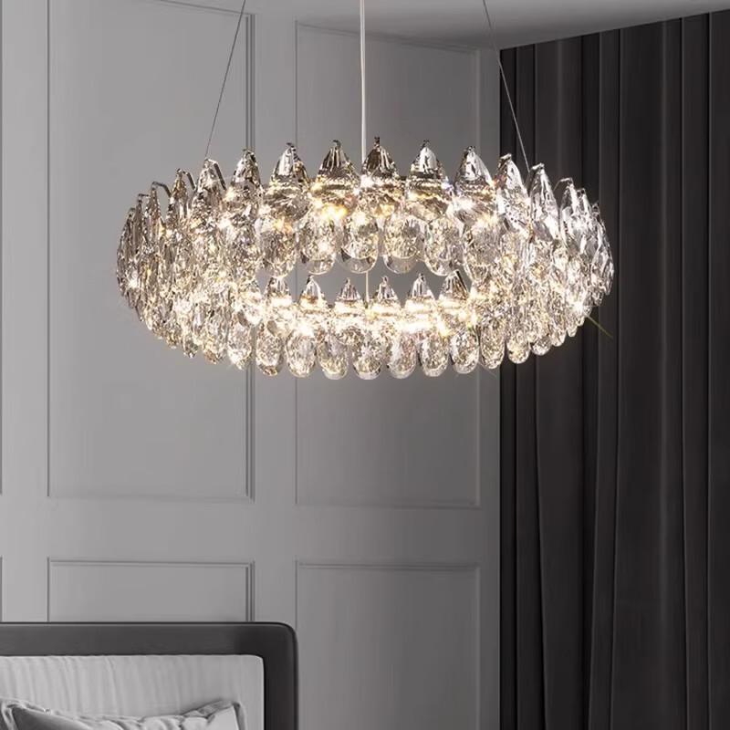 Light Luxury Crystal Chandelier with Eye Protection