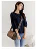 Women's Trendy Wide Shoulder Strap Handbag: Korean Fashion Crossbody Bag