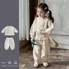 Toddler Girl Korean Lace Spring Hoodie Two-Piece Set (2026)