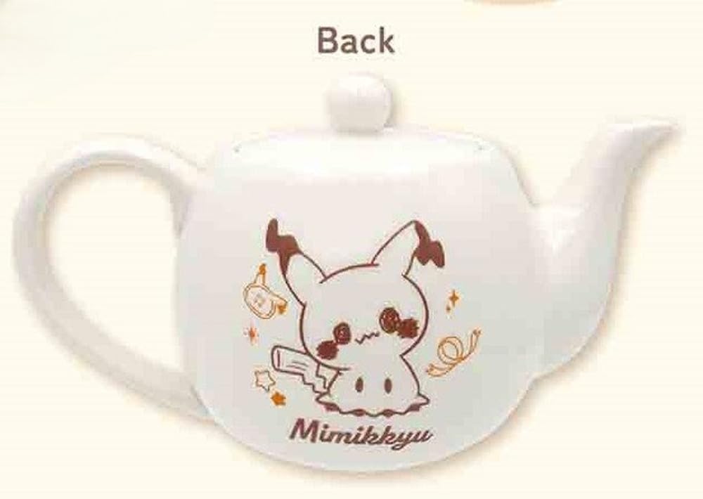 Marimo Craft PokéPeace Plush Series Teapot, Pikachu & Mimikkyu, Approx. W180 x H115 x D95mm, PKP-176