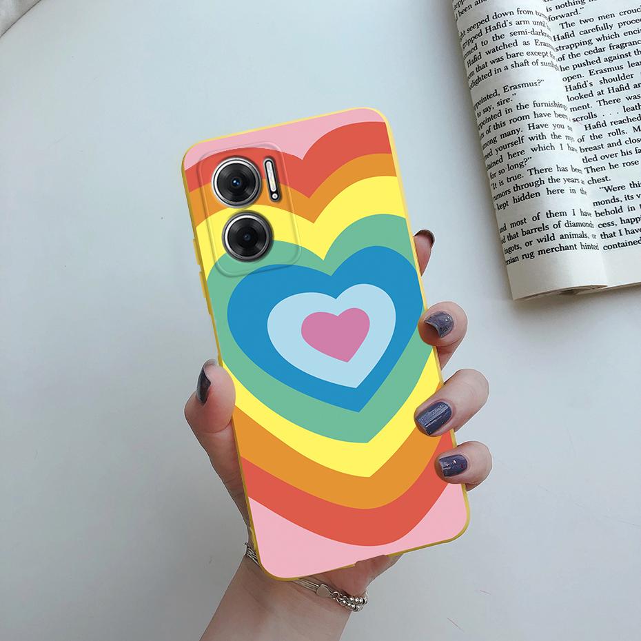 Für Xiaomi Redmi 10 11 Prime Plus 5G Hülle 2022 Mode Liebesherz Rückseitige Schutzhülle Für Xiaomi Redmi Note 11E Note11E Fundas