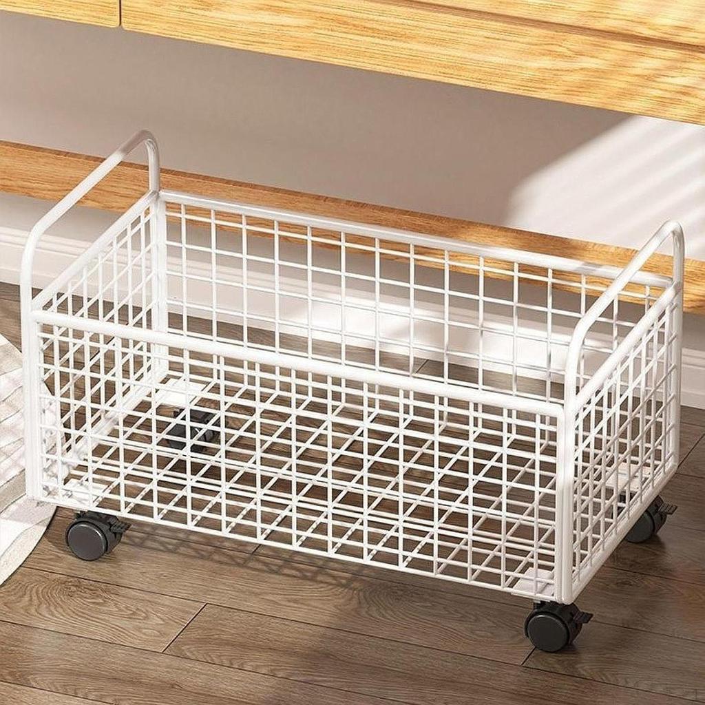 Chariot à livres roulant Rangement bac Utilité pour les dossiers Cartable Articles quotidiens
